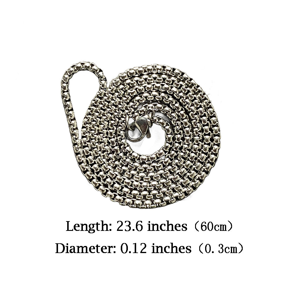 Custome Photo Stainless Steel Necklace Pendant Double-sided engraving Metal Coating